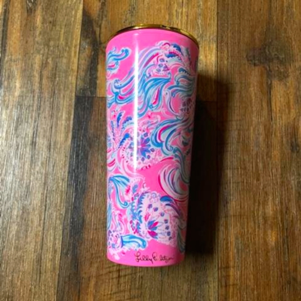 Lilly Pulitzer Tall Pink Tumbler without Straw